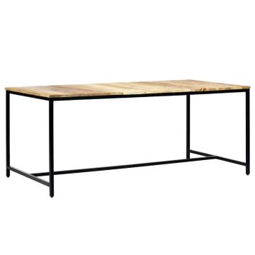 Dining Table 180x90x75 cm Solid Rough Mango Wood