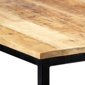 Dining Table 180x90x75 cm Solid Rough Mango Wood