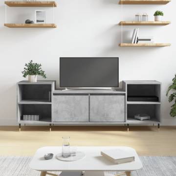 TV Cabinet Concrete Grey 160x35x55 cm Engineered Wood