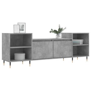 TV Cabinet Concrete Grey 160x35x55 cm Engineered Wood