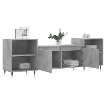 TV Cabinet Concrete Grey 160x35x55 cm Engineered Wood