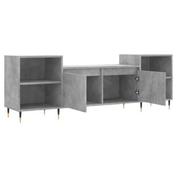 TV Cabinet Concrete Grey 160x35x55 cm Engineered Wood