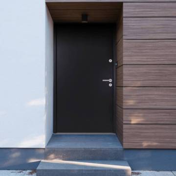 Front Door Anthracite 90x200 cm Aluminium