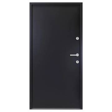 Front Door Anthracite 90x200 cm Aluminium