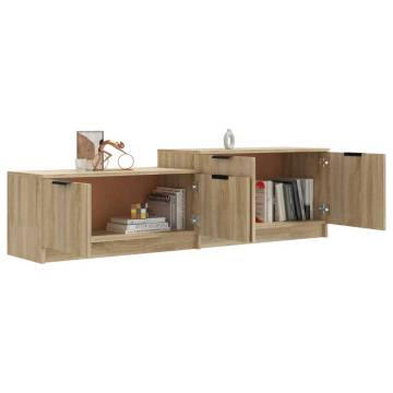 TV Cabinet Sonoma Oak 158.5x36x45 cm Engineered Wood