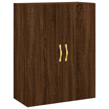 Wall Mounted Cabinets 2 pcs Brown Oak 69.5x34x90 cm