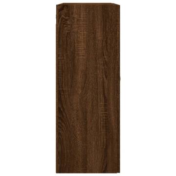 Wall Mounted Cabinets 2 pcs Brown Oak 69.5x34x90 cm