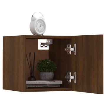 Wall-mounted TV Cabinets 8 pcs Brown Oak 30.5x30x30 cm