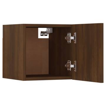 Wall-mounted TV Cabinets 8 pcs Brown Oak 30.5x30x30 cm