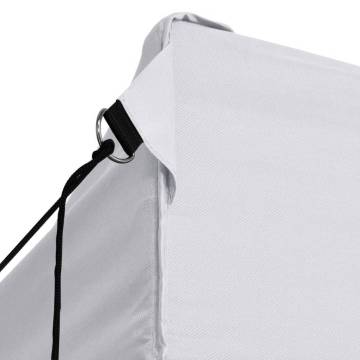 Professional Folding Party Tent with 4 Sidewalls 3x4 m Steel White