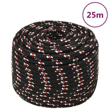 Boat Rope Black 14 mm 25 m Polypropylene