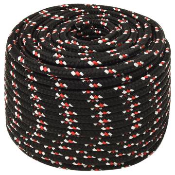 Boat Rope Black 14 mm 25 m Polypropylene