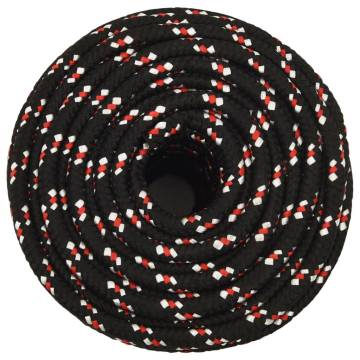 Boat Rope Black 14 mm 25 m Polypropylene