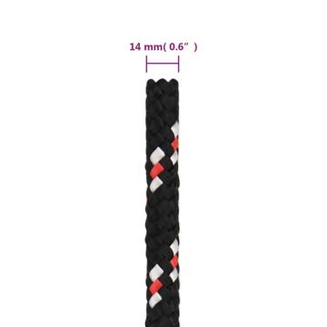 Boat Rope Black 14 mm 25 m Polypropylene