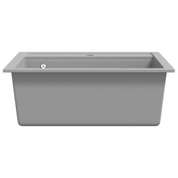 Granite Kitchen Sink Single Basin Grey