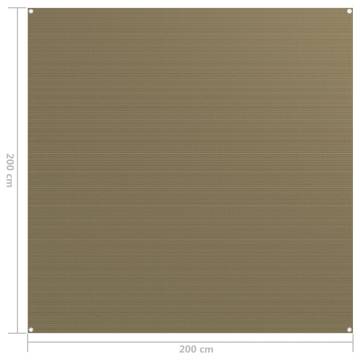 Tent Carpet 200x200 cm Taupe