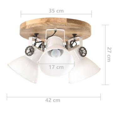 Industrial Ceiling Lamp 25 W White 42x27cm E27