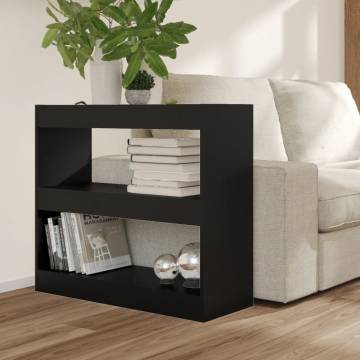 Book Cabinet/Room Divider Black 80x30x72 cm