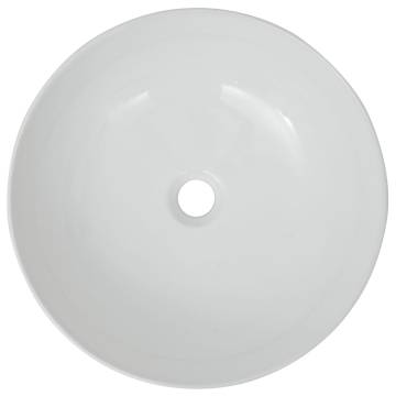 Basin Round Ceramic White 41.5x13.5 cm