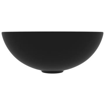 Bathroom Sink Ceramic Matt Black Round