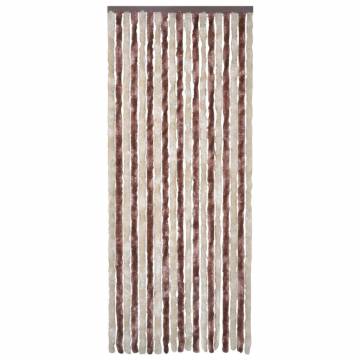 Insect Curtain Beige and Light Brown 56x200 cm Chenille