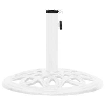 Umbrella Base White 40x40x32 cm Cast Iron