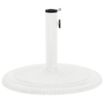 Umbrella Base White 45x45x30 cm Cast Iron