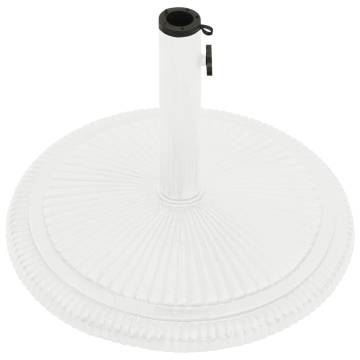 Umbrella Base White 45x45x30 cm Cast Iron