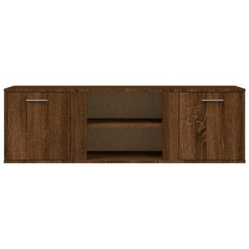 TV Cabinet Brown Oak 120x34x37 cm Engineered Wood