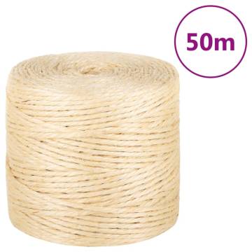 Rope 100% Sisal 4 mm 50 m