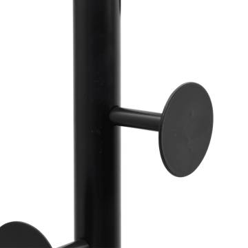 Coat Stand Black 176 cm Powder-coated Iron