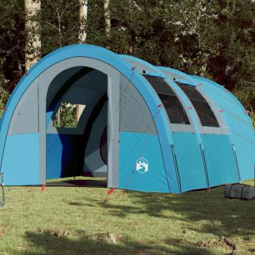 Camping Tent 4-Person Blue Waterproof