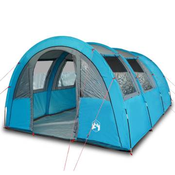 Camping Tent 4-Person Blue Waterproof