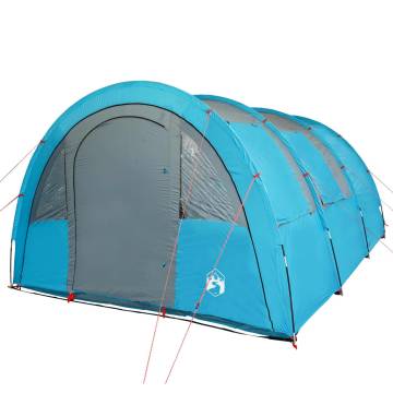 Camping Tent 4-Person Blue Waterproof