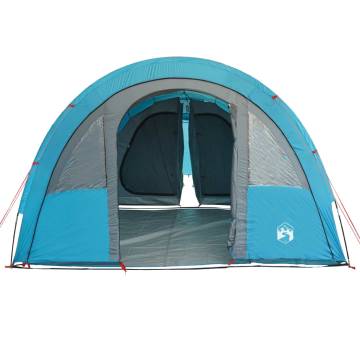 Camping Tent 4-Person Blue Waterproof