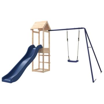 Outdoor Playset Solid Wood Pine