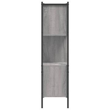 Bookcase Grey Sonoma 72x28x109 cm Engineered Wood