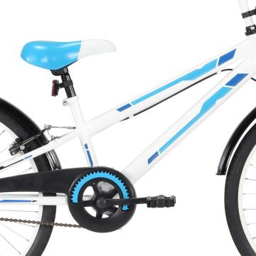 Kids Bike 24 inch Blue and White