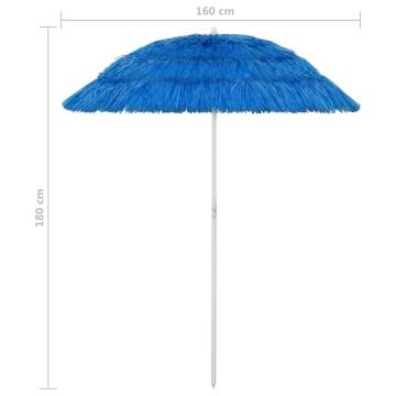 Hawaii Beach Umbrella Blue 180 cm