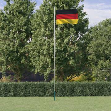 Germany Flag and Pole 6.23 m Aluminium