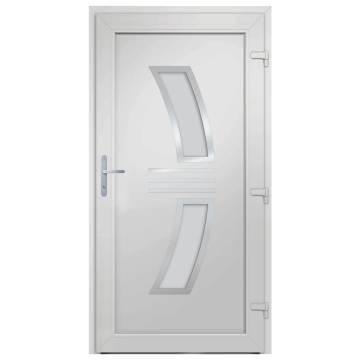 Front Door White 108x208 cm PVC