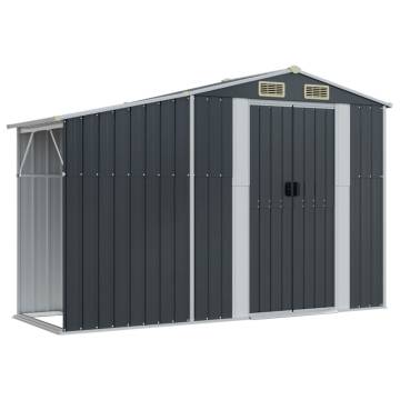 Garden Shed Anthracite 277x365.5x179 cm Galvanised Steel