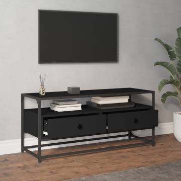 TV Cabinet Black 100x35x45 cm Engineered Wood