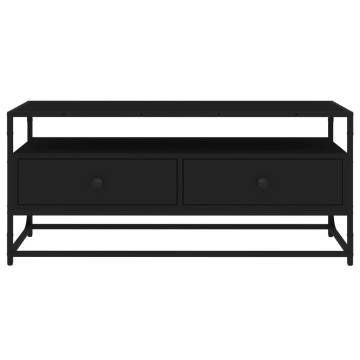 TV Cabinet Black 100x35x45 cm Engineered Wood