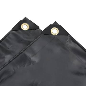 Tarpaulin Black 1x2.5 m 650 g/m²