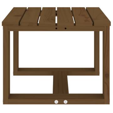 Garden Side Table Honey Brown 40x38x28.5 cm Solid Wood Pine