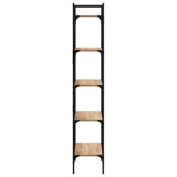 Bookcase 5-Tier Sonoma Oak 56x31.5x174 cm Engineered Wood