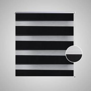 Zebra Blind 120 x 230 cm Black