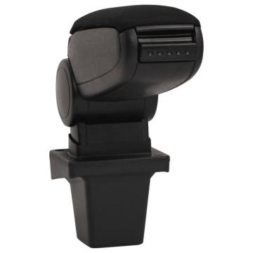 Car Armrest Black 14x33x(32-48.5) cm ABS