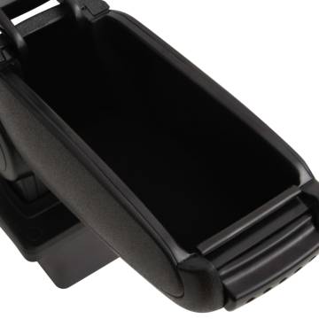 Car Armrest Black 14x33x(32-48.5) cm ABS